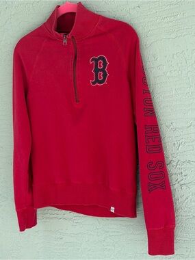 47 Brand Boston Red Sox Red Quarter-Zip Pullover